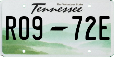 TN license plate R0972E