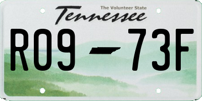 TN license plate R0973F