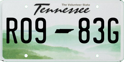 TN license plate R0983G