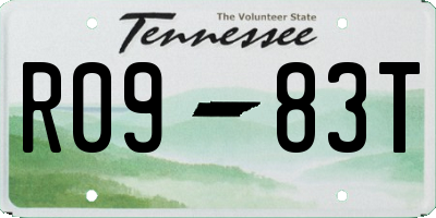 TN license plate R0983T