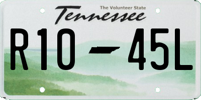 TN license plate R1045L