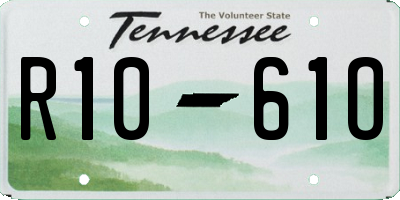 TN license plate R1061O