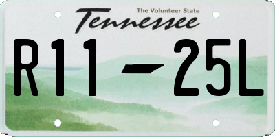 TN license plate R1125L