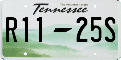 TN license plate R1125S