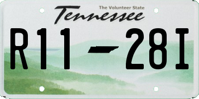 TN license plate R1128I