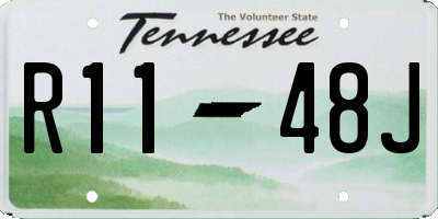 TN license plate R1148J