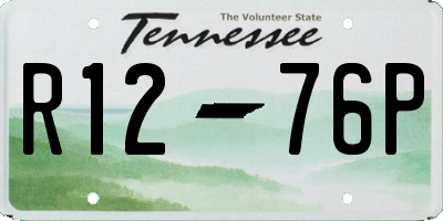 TN license plate R1276P