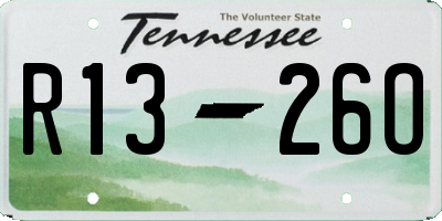 TN license plate R1326O