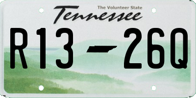 TN license plate R1326Q