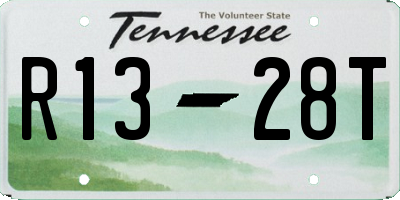 TN license plate R1328T