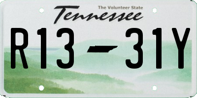 TN license plate R1331Y