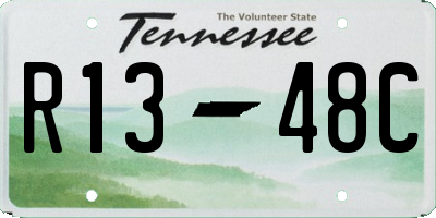 TN license plate R1348C