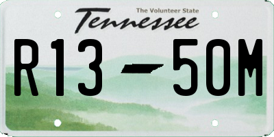 TN license plate R1350M