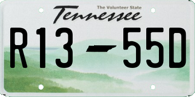 TN license plate R1355D