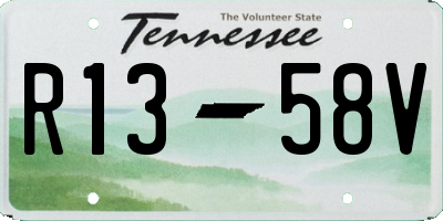 TN license plate R1358V