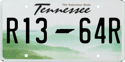 TN license plate R1364R