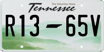 TN license plate R1365V