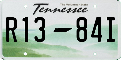 TN license plate R1384I