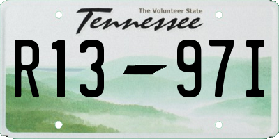 TN license plate R1397I