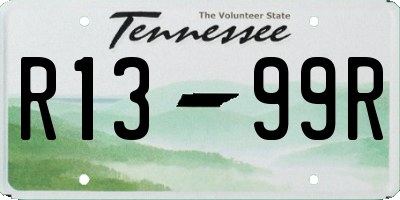 TN license plate R1399R