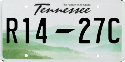 TN license plate R1427C