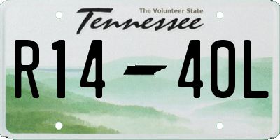 TN license plate R1440L