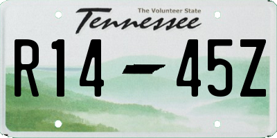 TN license plate R1445Z