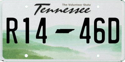 TN license plate R1446D