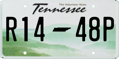 TN license plate R1448P