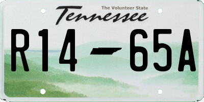 TN license plate R1465A