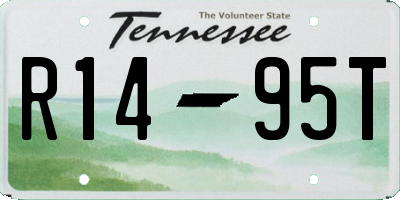 TN license plate R1495T