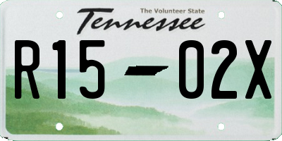 TN license plate R1502X
