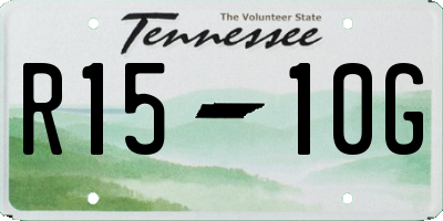 TN license plate R1510G