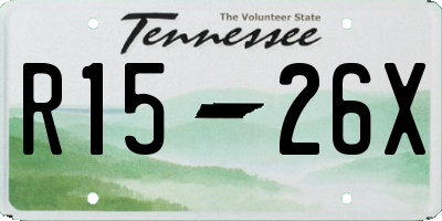 TN license plate R1526X