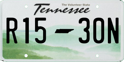 TN license plate R1530N