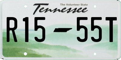 TN license plate R1555T