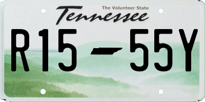 TN license plate R1555Y