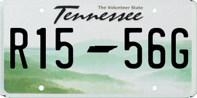 TN license plate R1556G