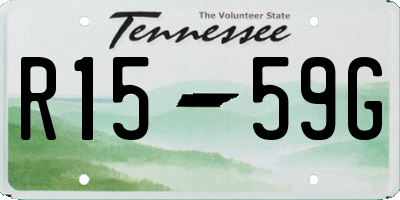 TN license plate R1559G