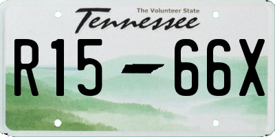 TN license plate R1566X