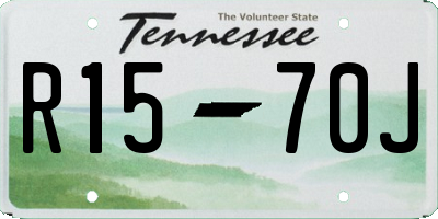 TN license plate R1570J