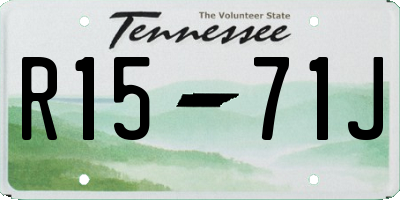 TN license plate R1571J