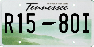 TN license plate R1580I