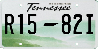 TN license plate R1582I
