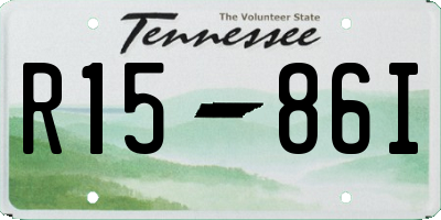 TN license plate R1586I