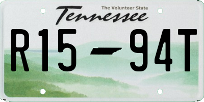 TN license plate R1594T