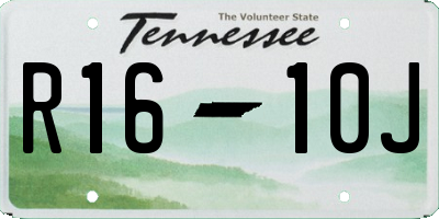 TN license plate R1610J