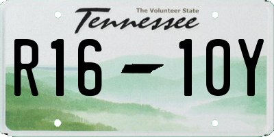 TN license plate R1610Y