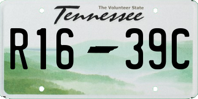 TN license plate R1639C