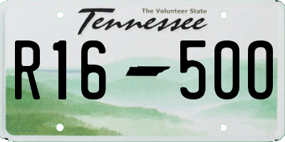 TN license plate R1650O